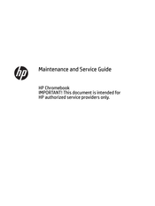 HP Chromebook 14-db0 Series Maintenance And Service Manual