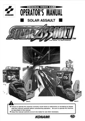 Konami Solar Assault Operator's Manual