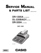 Casio DL-220BAGY Service Manual And Parts List