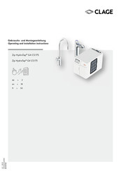 clage Zip HydroTap G4 CS 175 Operating And Installation Instructions