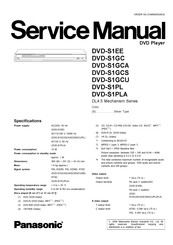 Panasonic DVD-S1GCU Service Manual
