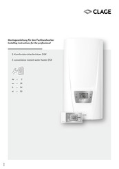 clage DSX SERVOTRONIC MPS Installing Instructions