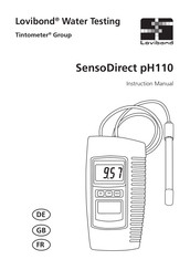 Tintometer Lovibond SensoDirect pH110 Instruction Manual