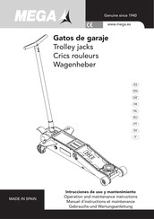Mega GT3 Operation And Maintenance Instructions