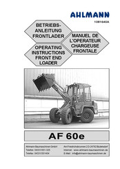 ahlmann AF 60e Operating Instructions Manual