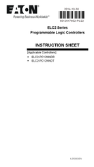 Eaton ELC2-PC12NNDR Instruction Sheet