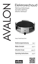 stockli Avalon Operating Instructions Manual