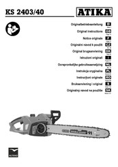 Altrad Atika KS 2403/40 Original Instructions Manual