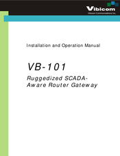 Vibicom VB-101 Installation And Operation Manual