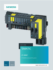 Siemens SIMATIC ET 200SP System Manual