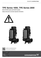 Grundfos NBGE 2000 Series Instructions Manual