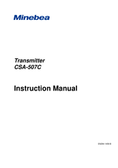 Minebea CSA-507C Instruction Manual