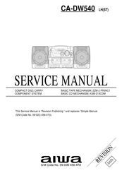 Aiwa CA-DW540 Service Manual