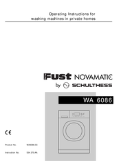 Dipl.-Ing. NOVAMATIC WA 6086 Operating Instructions Manual