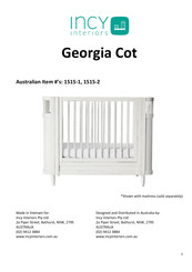 Incy Interiors Georgia Cot Assembly Instructions Manual