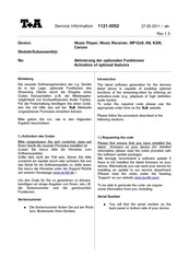 T+A K2 M Service Information
