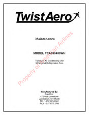 Twist TwistAero PCA090480WH Maintenance Manual