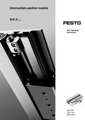 Festo SLG-Z Series Operating Instructions Manual