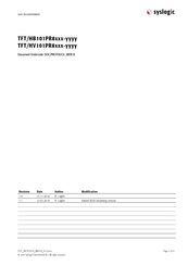syslogic TFT/HB101PR8H19-142E User Documentation