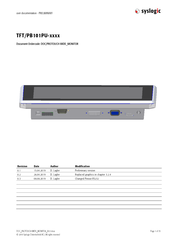 syslogic TFT/PB101PU Series User Documentation