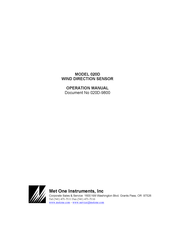 Met One Instruments 020D Operation Manual