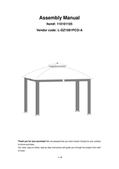 Sunjoy L-GZ1081PCO-A Assembly Manual