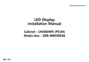 Samsung LH008IWR Installation Manual