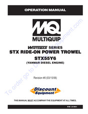 MQ Multiquip WHITEMAN STX Series Operation Manual