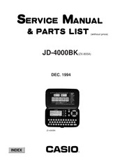 Casio JD-4000BK Service Manual