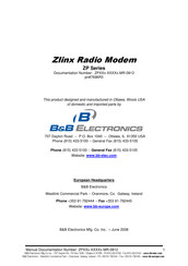 B&B Electronics Zlinx ZP24D-96RM-MR Manual