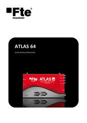 FTE Maximal ATLAS 64 Quick Installation Manual