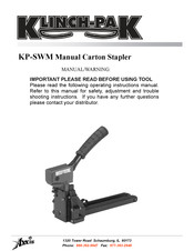 KLINCH-PAK KP-SWM Manual/Warning