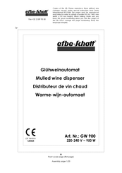 EFBE-SCHOTT GW 900 Instruction Manual