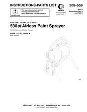 Graco 231-347 Instructions-Parts List Manual