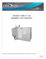 Freedom Bathtubs APWHY1341L Installation And Operation Manual