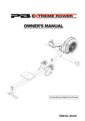 Perform Better PB Extreme Rower Owner's Manual