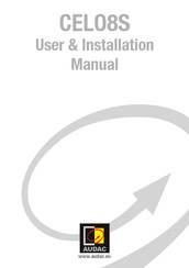 AUDAC CELO8S User & Installation Manual