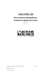 Chase Research IOLINK-130 Installation & Application Manual