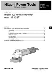 Hitachi G10ST Service Manual