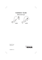 Kohler K-8674X Installation Manual