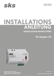 sks TK-Adapter V2 Installation Instructions Manual