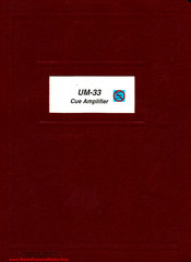 Conex UM-33 Manual
