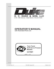 Duke DQ 957RMT Operator’s Manual With Illustrated Parts List