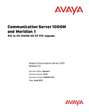 Avaya Communication Server 1000M Series Upgrade