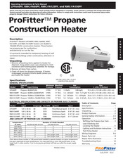ProFitter LPFA40PF Operating Instructions & Parts Manual