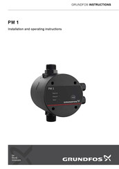 Grundfos PM 1 Installation And Operating Instructions Manual