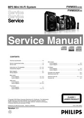 Philips FWM593/BK Service Manual