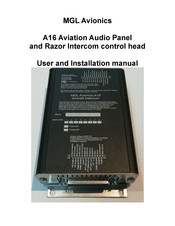 MGL Avionics A16 User And Installation Manual