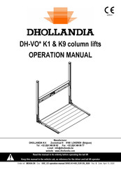 Dhollandia DH-VO K1 Series Operation Manual