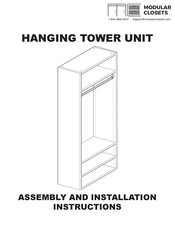 Modular Closets HANGING TOWER UNIT Assembly And Installation Instructions Manual